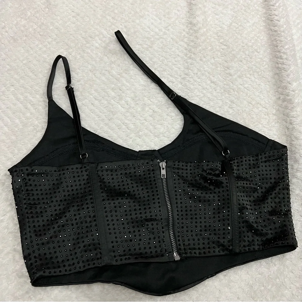 Pacsun one shoulder sparkle top - Picture 3 of 4